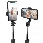 Wholesale Mini Easy to Carry 3 in 1 Aluminum Wireless Bluetooth Extendable Selfie Stick with Tripod Stand (Black)